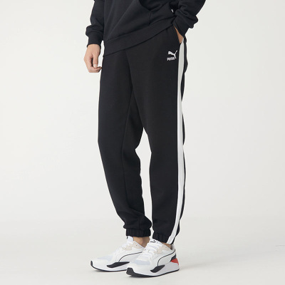 彪马Puma新款加绒保暖收口运动裤长裤IconicT7RelaxedSweatpa53037301