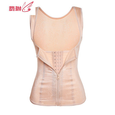 塑身衣背心式收腹上衣女产后束腰束身燃美体脂塑形内衣薄费琳