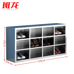 班龙不锈钢鞋柜单面12格个