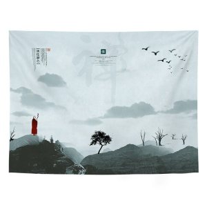 汐岩背景布挂布墙布宿舍出租房改造直播房间卧室床头墙面装饰挂毯