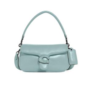 COACH蔻驰女包 24新款精致Pillow Tabby 26可拆肩带日常通勤手提单肩包 蓝色