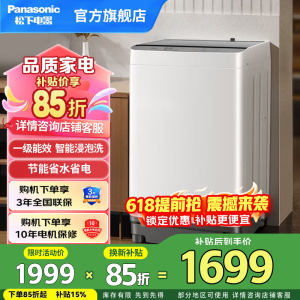 波轮洗衣机全自动 10kg洗衣机 一级能效家用智能洗浸泡洗 节能省水省电桶自洁 除螨洗XQB100-T2F1
