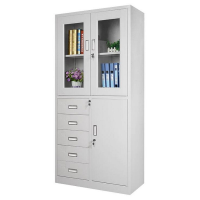 心业偏五斗钢制文件柜XY-PGG5D储物柜. 此产品单件不出售批量请联系客服