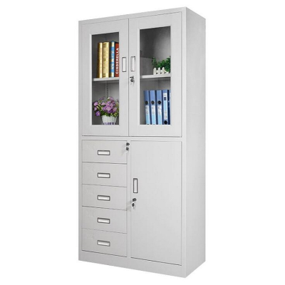 心业偏五斗钢制文件柜XY-PGG5D储物柜. 此产品单件不出售批量请联系客服