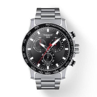 天梭(tissot)瑞士手表 三眼速敢系列时尚运动表送男友全国联保 钢带