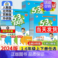 语文[人教版]+数学[北师大版] 四年级上 [正版]2024秋53天天练一年级二年级三四年级五六年级上册下册同步练习册训