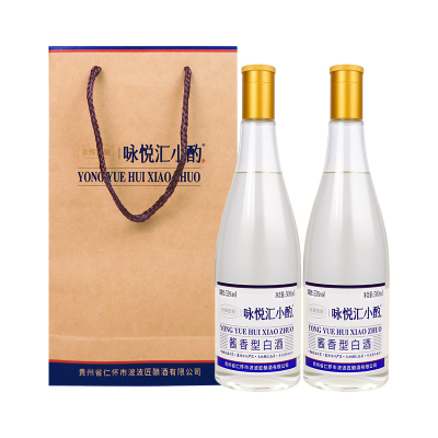 新款咏悦汇小酌 53度500ml*2酱香型白酒 日常口粮 佳宴用酒 光瓶酒双瓶