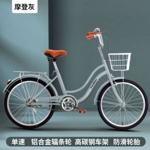 自行车成年人男女式中大童轻便新款变速淑女免充气实心胎通勤单车