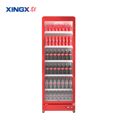 星星LSC-858W风冷无霜单门立式冰柜商用超市啤酒饮料保鲜展示柜