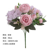 维诺亚森系仿真花假花餐桌茶几装饰绢花摆件婚庆手捧花路引花束拍照道具