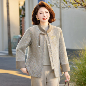2026年春装新款妈妈外套时尚洋气中老年装春季衣服中年装女款服装