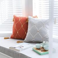 家柏饰(CORATED)新中式抱枕靠垫中国风客厅沙发靠枕套4545不含芯可拆洗简约现代