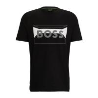 Hugo Boss男士T恤 新款经典撞色徽标时尚棉质舒适休闲百搭圆领短袖男装