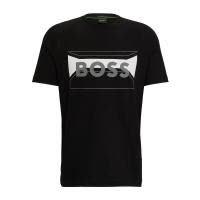 Hugo Boss男士T恤 新款经典撞色徽标时尚棉质舒适休闲百搭圆领短袖男装