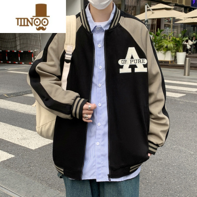 YANXU初高中生棒球服外套男2023年新款宽松休闲港风男生潮流夹克