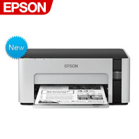 爱普生(EPSON)M1108黑白墨仓式打印机学生作业家用办公小型环保墨仓易加墨水联供黑白喷墨打印机文档文件打印 套餐4