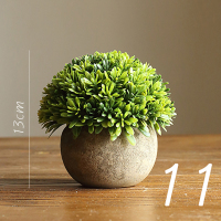 美帮汇仿真树球盆景 咖盆 绿植盆栽 花球球桌面餐桌装饰品 11
