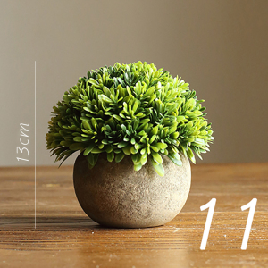 美帮汇仿真树球盆景 咖盆 绿植盆栽 花球球桌面餐桌装饰品 11
