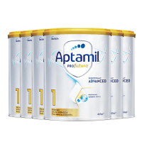 有效期到28年1月-6罐装 | Aptamil 澳洲爱他美 白金版(土豪金)1段婴幼儿配方奶粉(0-6个月) 800g