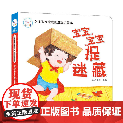 海润阳光 0-3岁宝宝成长游戏小绘本 宝宝宝宝捉迷藏 早教益智绘本 宝宝视觉激发训练视觉锻炼智力开发书 亲子互动游戏早教
