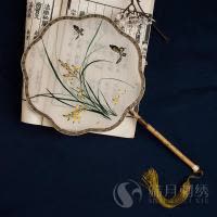 古风团扇苏绣宫扇手工双面绣花旗袍圆扇刺绣古典女舞汉服扇子 三维工匠 11飞天