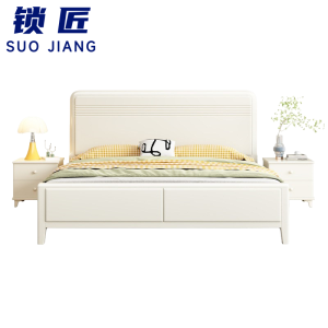 锁匠 简约木质床