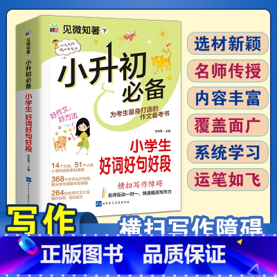 小升初好词好句好段 小学通用 [正版]2024小升初知识大集结小学语文数学英语升学夺冠基础重点知识大全通用版人教版六年级