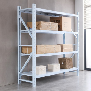 匡大重型货架白色多层仓储货架置物架KDH1024