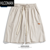 HLCOMANGENIOLAMODE山系工装裤美式潮牌宽松直筒男士夏天短裤男