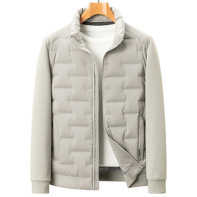 轻薄秋羽绒服青年潮流休闲新国标90鸭绒男士防风立领时尚羽绒外套