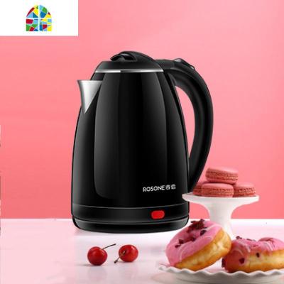 电热烧水壶热水壶家用开水壶器自动断电大容量保温一体不锈钢 FENGHOU 黑色