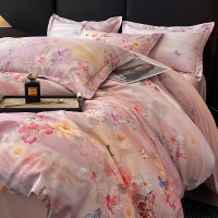 冬季加厚全棉磨毛四件套100纯棉床单被套床上用品三件套送长辈