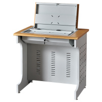 臻远 翻转桌显示器隐藏式培训桌 004黄榉色