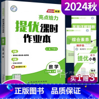 语文(人教版) 八年级上 [正版]2024亮点给力提优课时作业本八年级上册数学 苏教版江苏科版 初中8年级初二上学期配套