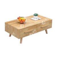 居将 JJ4022315 实木茶几现代简约长茶几1米