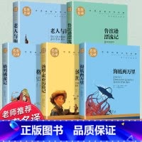 世界经典 文学名著[5本套] [正版]世界五大名著全套5册 海底两万里老人与海书籍原著 格列佛游记 汤姆索亚历险记 鲁滨