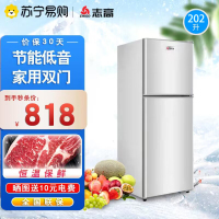 志高(CHIGO) 双门冰箱BCD-135A202D 两门小冰箱 家用冷藏冷冻小型电冰箱(星光银)