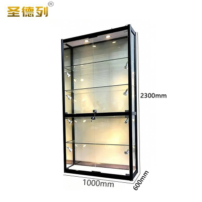 圣德列 展示柜玻璃透明储物柜办公柜GJ4 1000*600*2300mm