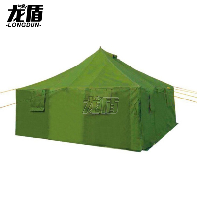龙盾81型班用帐篷户外救灾野营训练帐篷4.8x4.8x1.6x3.2m绿色