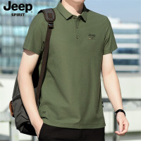 JP2025男士夏季新款商务休闲翻半袖polo衫宽松大码短袖T恤