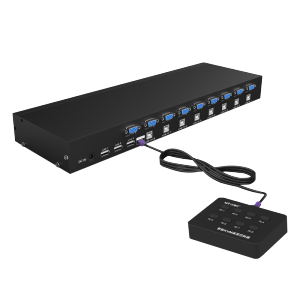 迈拓维矩MT-801UK kvm切换器8口usb键鼠vga显示器8进1出多电脑切换器 配线