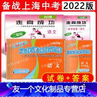 [友一个正版]2022年版走向成功上海市中考一模二模卷 语文 试卷+答案 领先一步文化课强化训练+走向成功 各区初三第