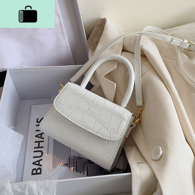 网红仙女小包包女包2020流行新款夏季百搭石头纹手提斜挎包小方包NEW LAKE女斜挎包