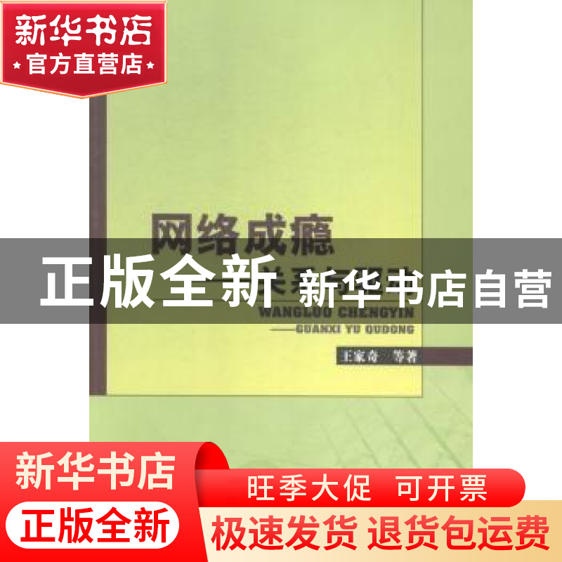 正版 网络成瘾:关系与驱动 王家奇等著 中国水利水电出版社 9787