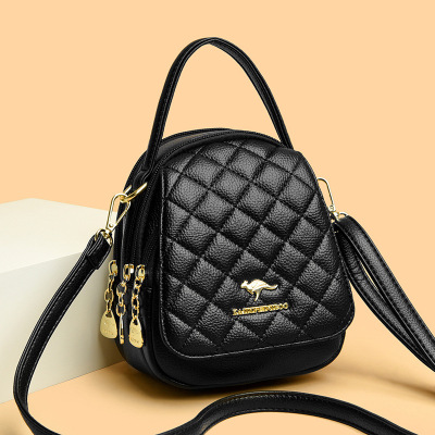 包包女包新款2026斜挎包女时尚菱格绣线手机包女单肩包女