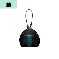 包包女2019韩版新款泫雅同款拼色手提小包贝壳包百搭单肩斜跨小包NEW LAKE 黑色紧急补货中女斜挎包