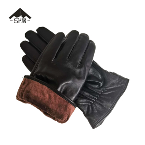 三人居 羊皮手套触屏保暖手套 SRJAO158 双