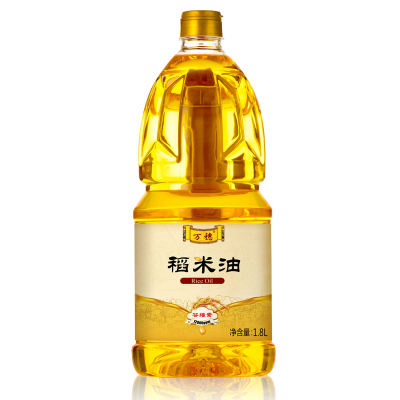 万穗稻米油4L桶装食用油 家用食用油富含谷维素植物甾醇 米糠油 粮油 煎炸之王