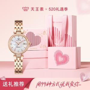 天王时尚女表ins风高颜值女士手表轻奢石英表送女友生日礼物推荐小众腕表31367