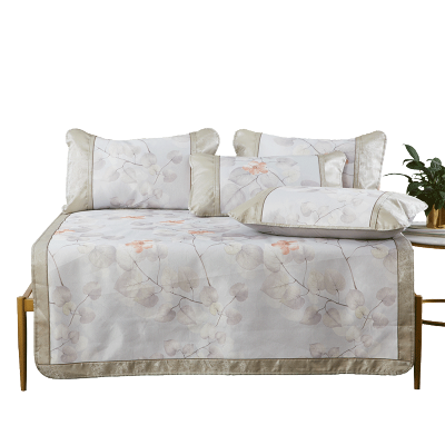 美帮汇印花丝席子1.8米床凉席三件套1.5m床月辉映浅